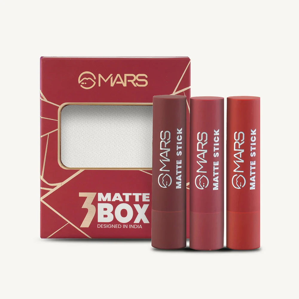 Matte Lipsticks Box  Set of 3