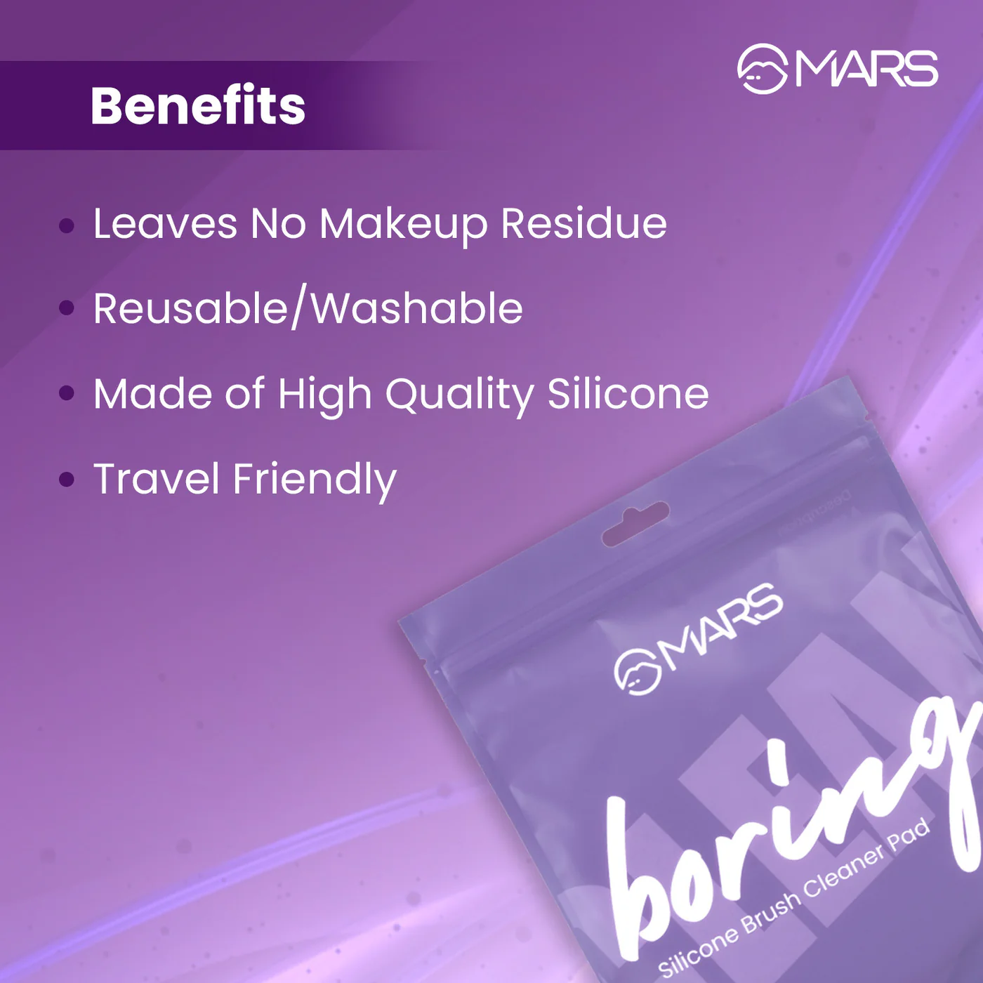 Boring  Silicone Brush Cleaner Pad